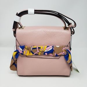 Sam Edelman Pink Bag with Colorful Scarf Accent